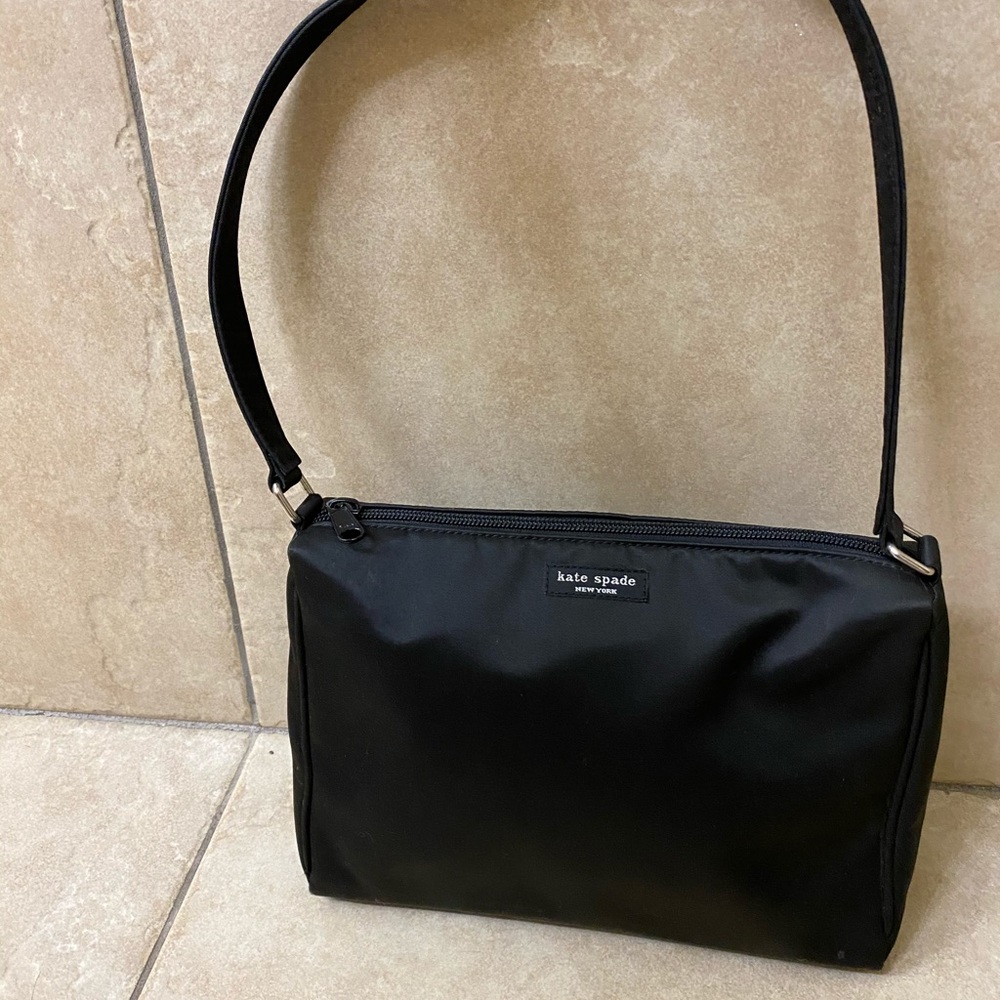 Kate Spade Black Fabric Nylon Handbag Vintage - Picture 3 of 15
